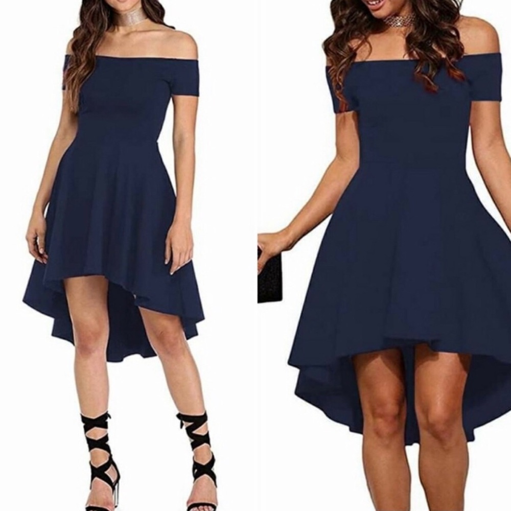 Sarin Mathews Off The Shoulder High Low Dress